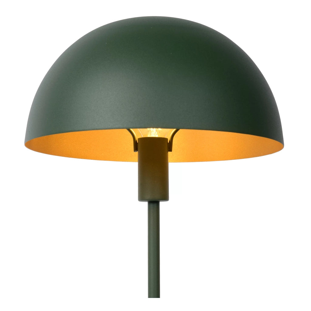 Lampada da tavolo verde eclettica E14 Siemon Lucide