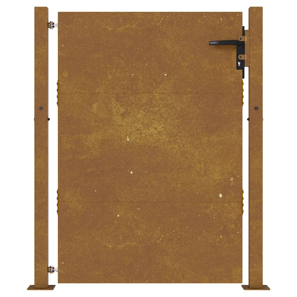 Cancello da giardino 100x150 cm in acciaio Corten 153265