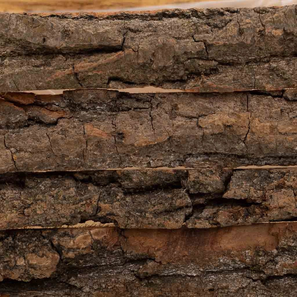 Cesto in legno con manici marroni 25x25x11h