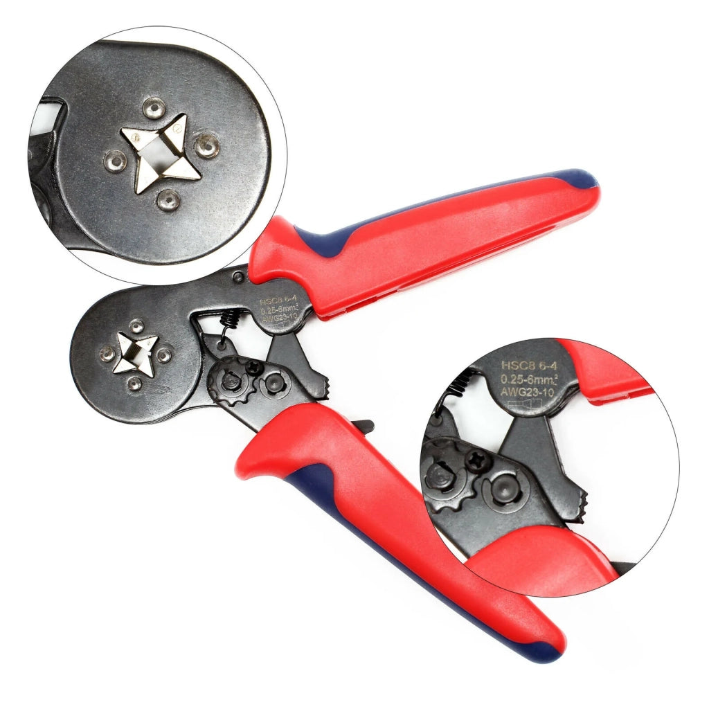 Pinza crimpatrice per capicorda autoregolanti da 0,25-6 mm² con attacco quadro e capocorda 16_0002726
