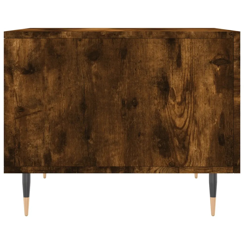 2 pz Tavolini salotto | Tavolino da caff¨¨ | Tavolino da Soggiorno Rovere Fumo 50x50x40cm Legno Multistrato