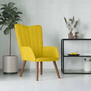 Divano Sedia-Poltrona Relax Giallo Senape in Velluto 191766