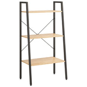 Scaffale Autoportante 3 Ripiani Marrone Chiaro Nero 56x35x108cm CFW2650450