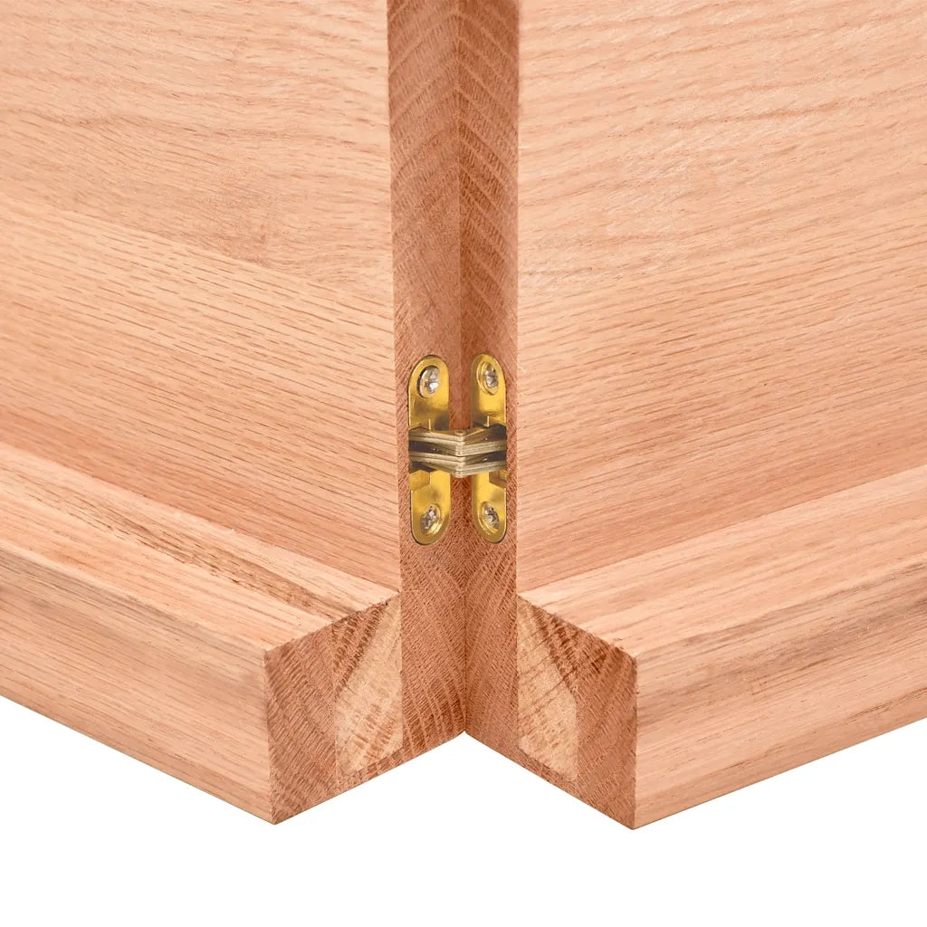 Piano Bagno Marrone 120x60x(2-6) cm Legno Massello Trattato 3156144