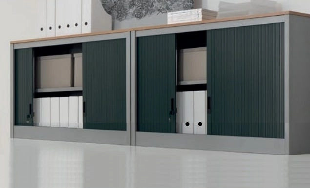 Armadio archivio con serrandina da ufficio cm. 120x47x85h