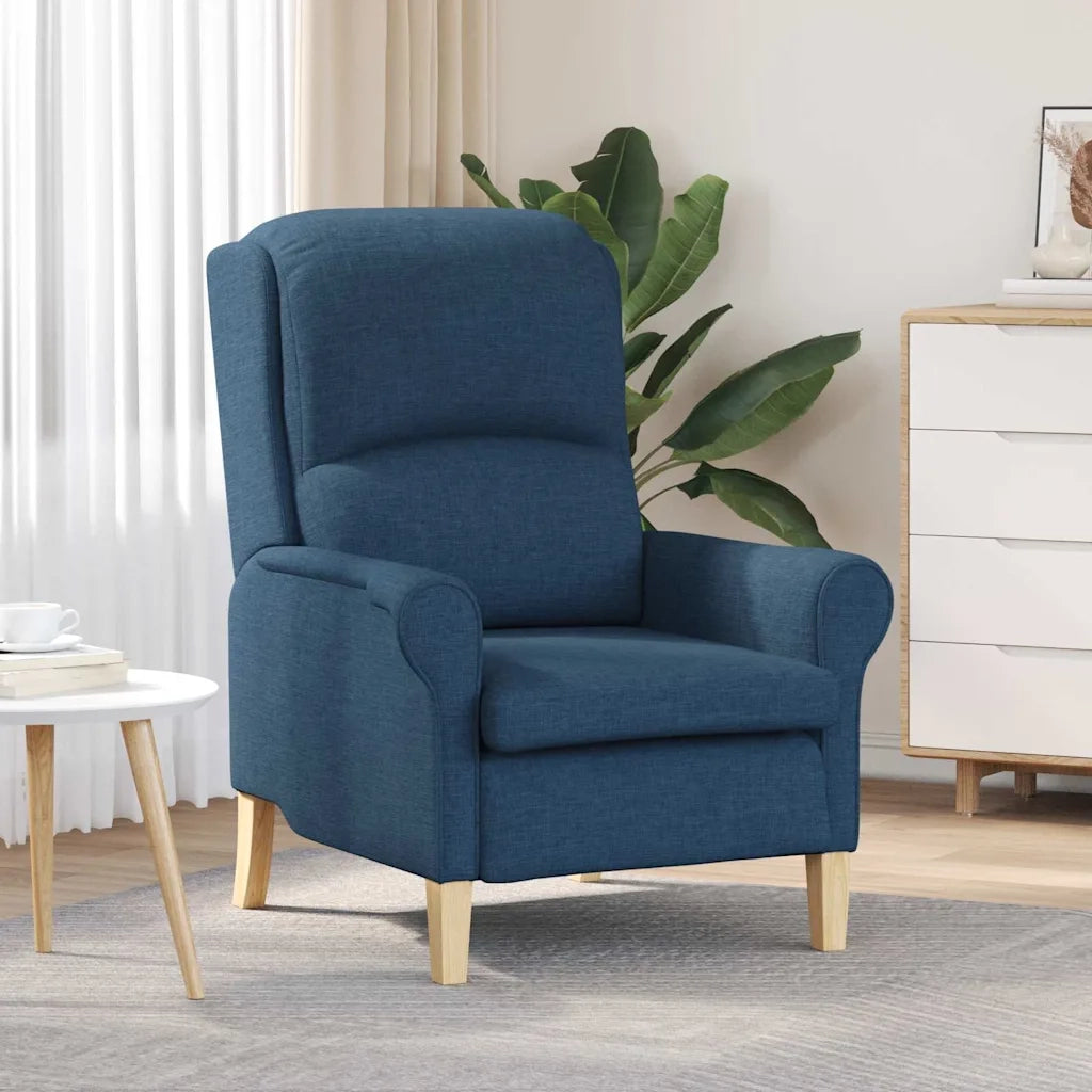 Poltrona-Divano Sedia Blu Tessuto 203380