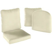Set 2 cuscini per divano con schienale ¨C Xylo ¨C tessuto crema interno esterno