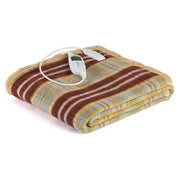 LANCALOR ELCO2P1T40E Elettrocoperta Matrimoniale 40% Lana 7 Livelli di Temperatura Timer Spegnimento Regolazione Indipendente colore Fantasia Scozzese