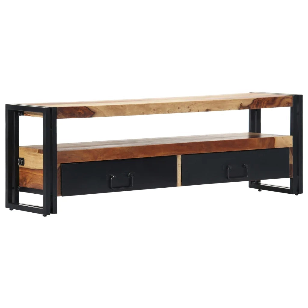 Mobile Porta TV 120x30x40 cm in Legno Massello di Sheesham cod mxl 13494