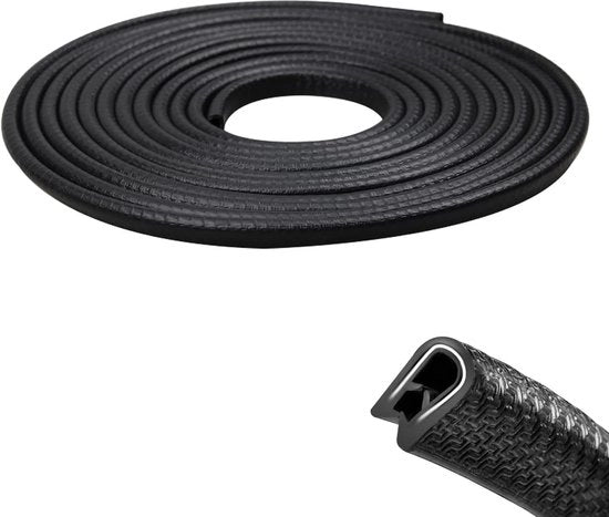 Protezione di Contatto Solido - Alettatura di Gomma di Alta Qualità - Cerniera a Forma di U - Protezione di Contatto - Flessibile - Installazione Non Distruttiva - Alta Resistenza alla Temperatura - Protezione della Porta