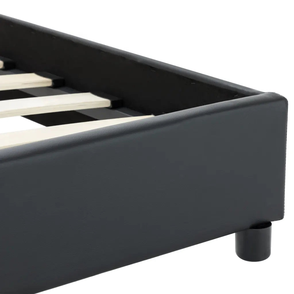 Giroletto-Struttura Letto Nero in Similpelle 160x200 cm 985756