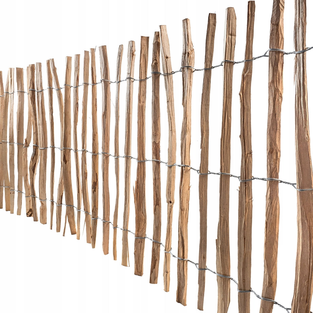 Recinzione protettiva avvolgibile KADAX Hazel Stacket Fence per giardino, 500x100 cm, altezza 4-6 cm.