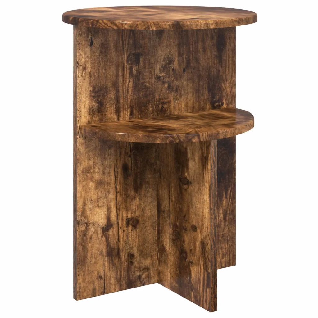 Tavolo laterale Rovere Fumo Ø 39,5 x 55 cm Legno ingegnerizzato 8001024