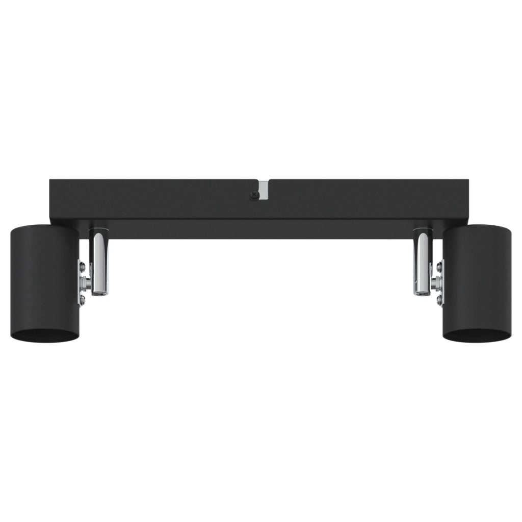 Faretto da soffitto 2 Vie Regolabili Nero E27