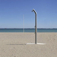 Doccia da Giardino Miscelatore e Lavapiedi ATI Docce UNI-1M Inox Anodizzato