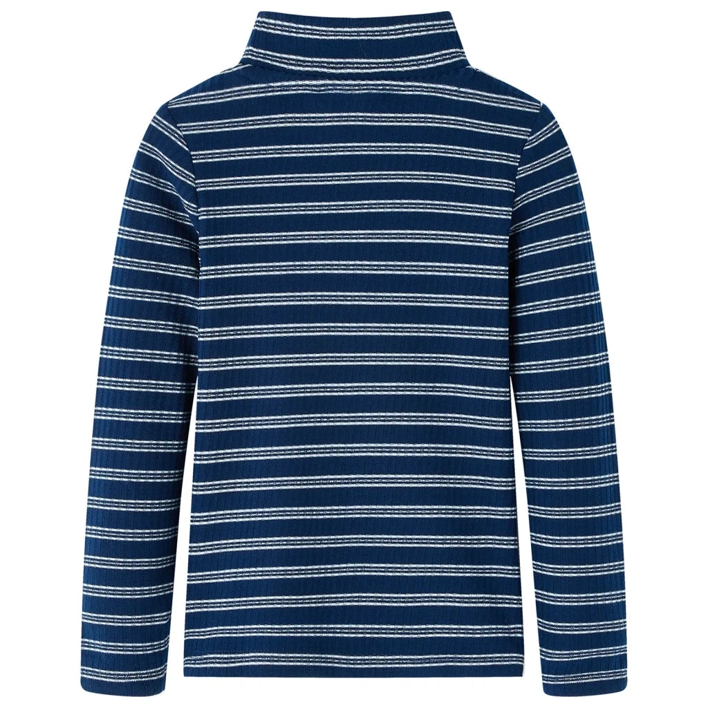 Maglietta da Bambina a Maniche Lunghe Blu Marino 140 13938