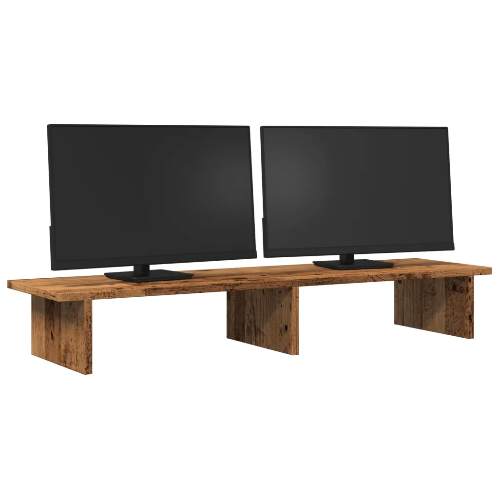 Supporto per Monitor Legno Vecchio 100x27x15cm in Truciolato 854713