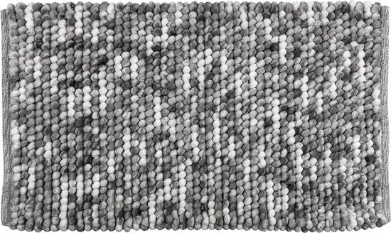 Tappeto in plu di poliestere, 60 x 90 cm, colore grigio