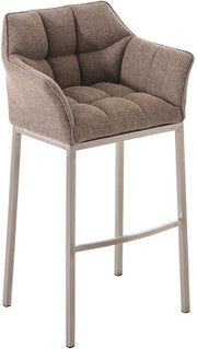 Barhocker Damaso E Stoff mit 4-FuЯ Gestell