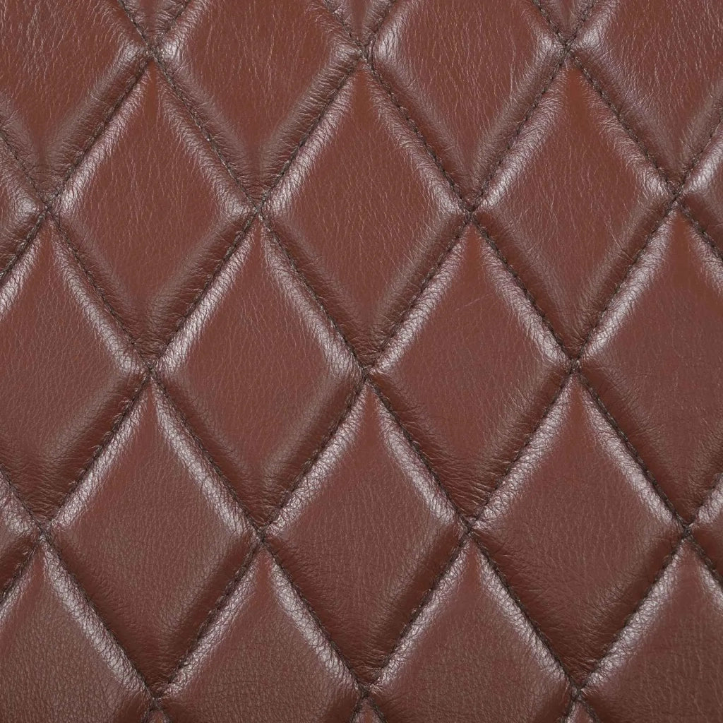 panca 60 x 30 x 45 cm Pelle Vera Marrone diamante 42042106
