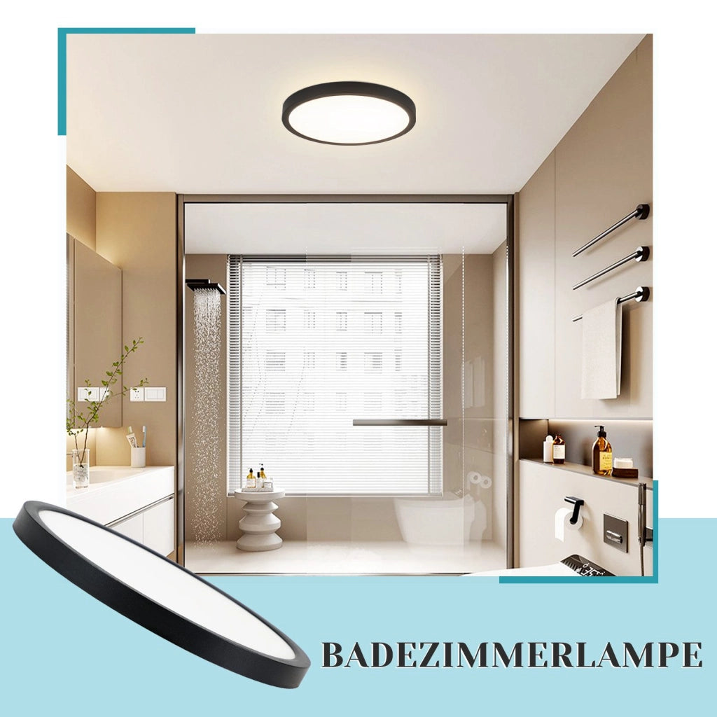ZMH Lampada da soffitto LED piano 18 cm 15W nero 4000K moderna per cucina corridoio camera letto