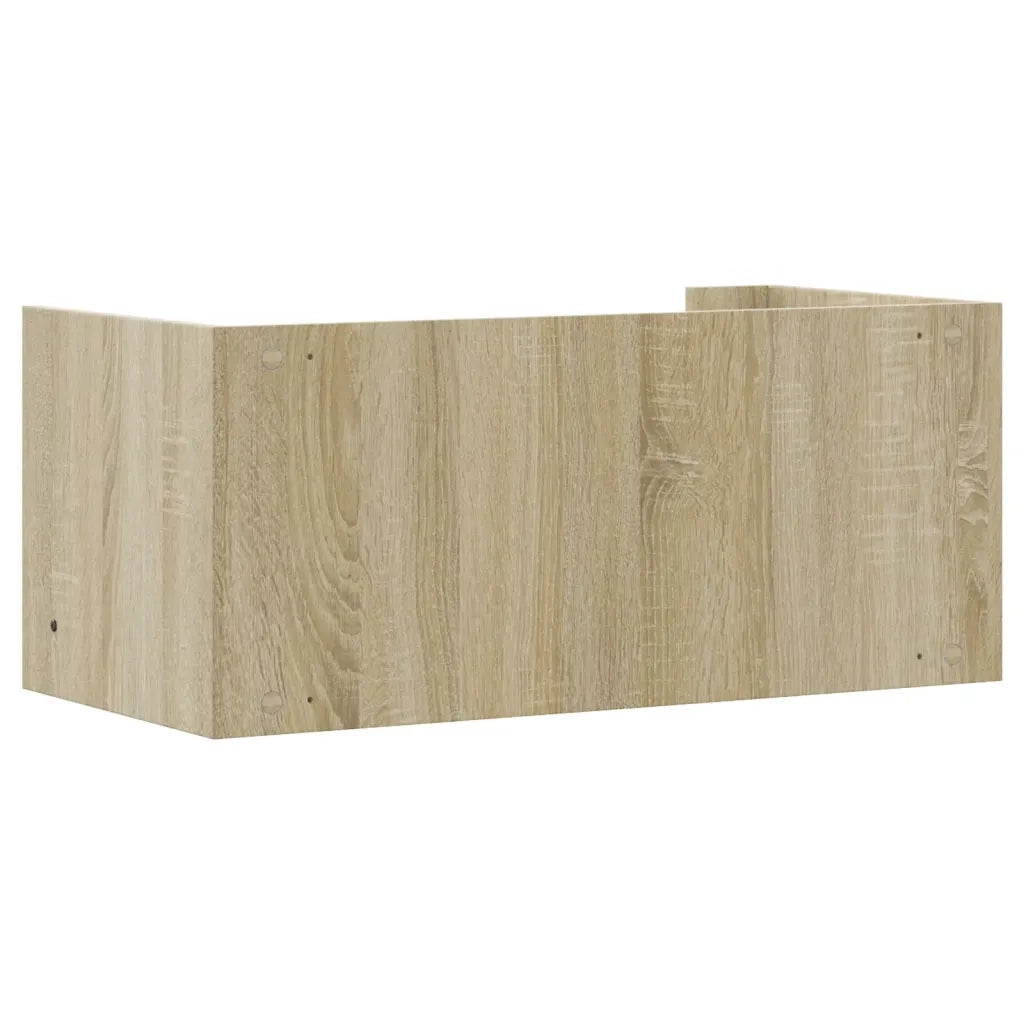 Scaffale Parete Rovere Sonoma 70,5x35x30,5 cm Legno Multistrato 848453