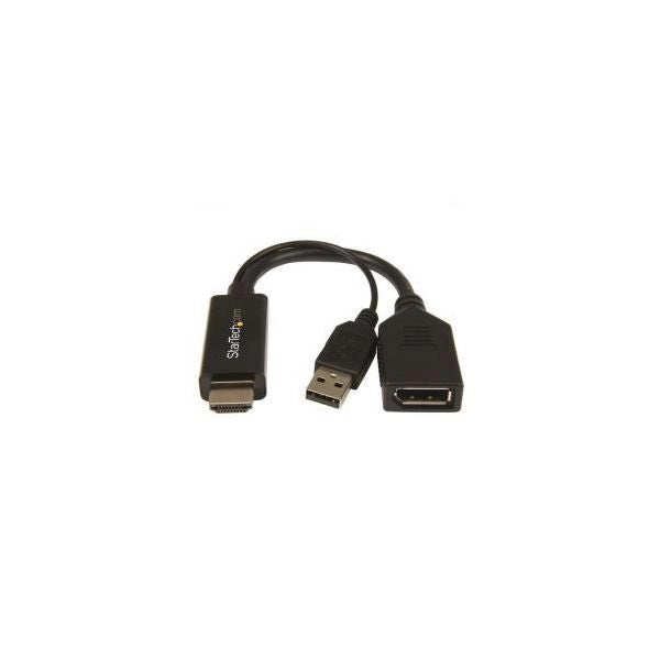 Startech.com adattatore / convertitore hdmi a dp alimentato via usb - ultra hd 4k - HD2DP