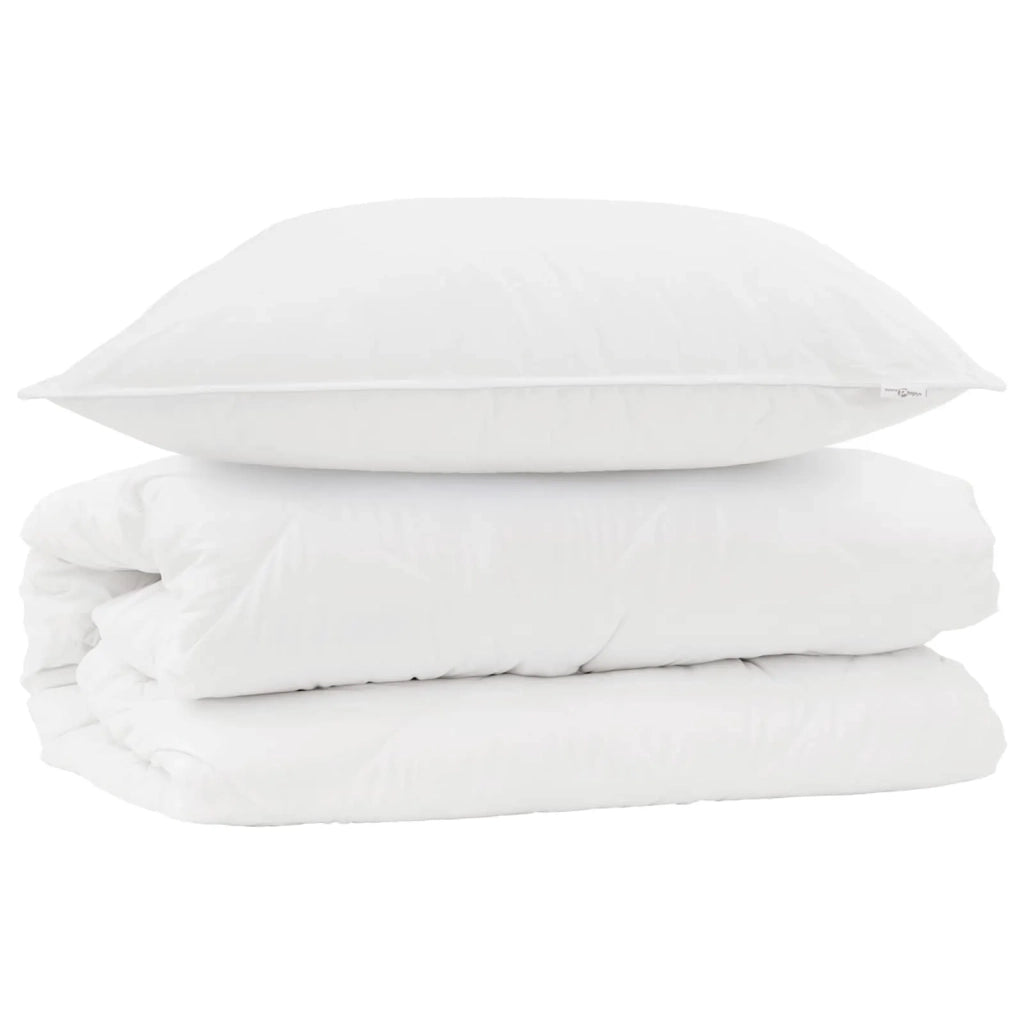 Set di Piumoni con cuscino 2 pcs Bianco Microfibra 3376806