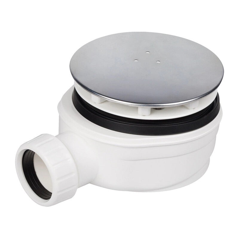 PILETTA DOCCIA RIBASSATA D. 90 COPERCHIO INOX 120 MM
