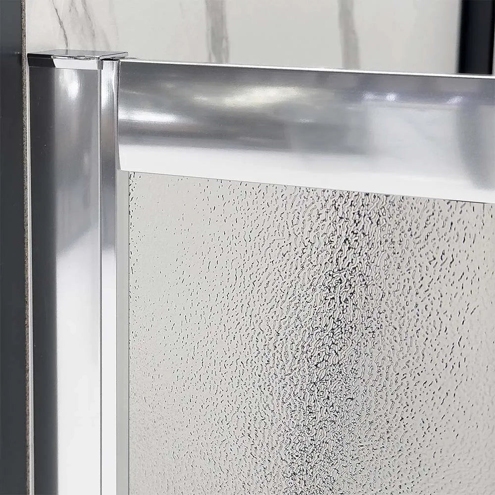 Box doccia angolare 80x80 cm doppio scorrevole vetro stampato  Tay