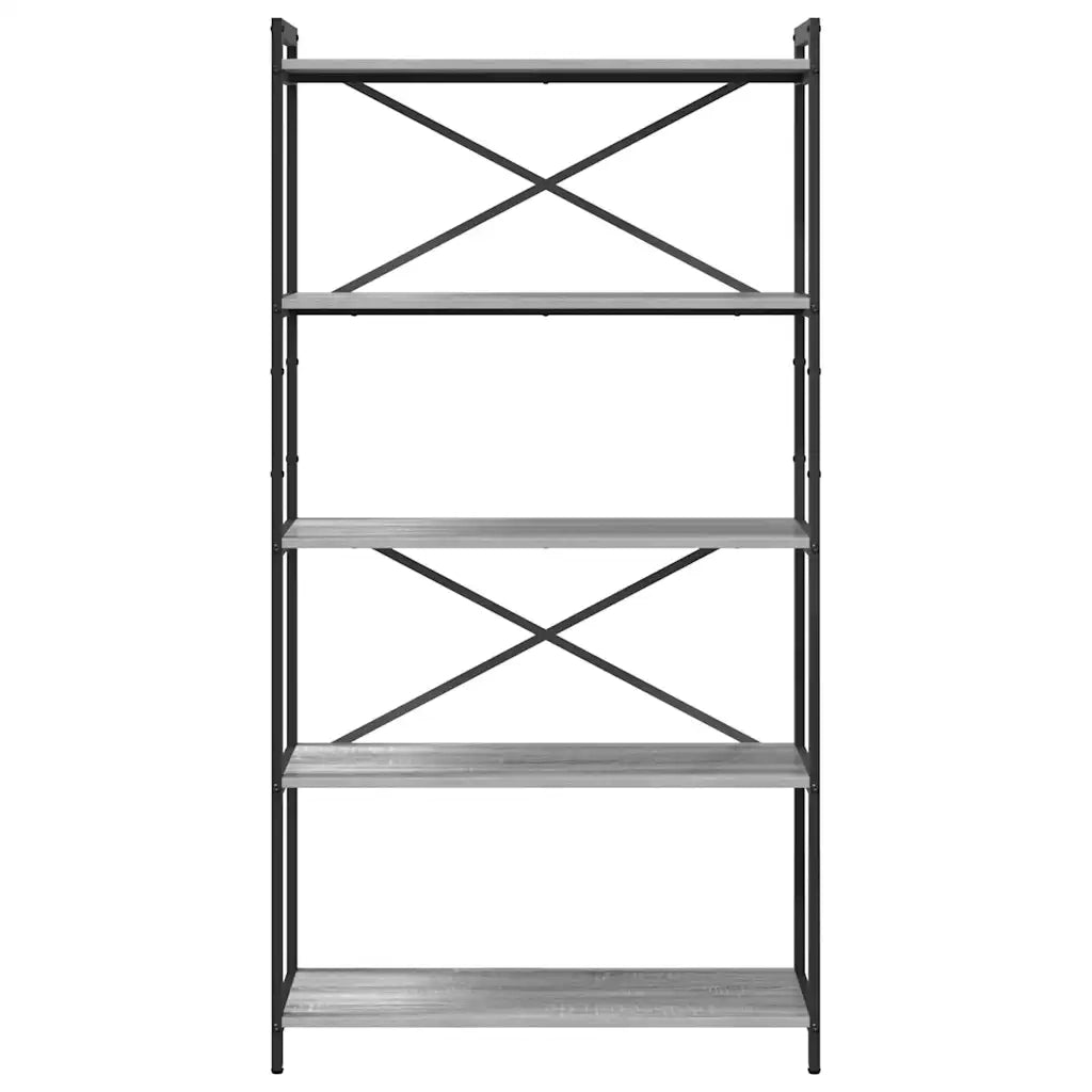Libreria Grigio sonoma 80 x 30 x 155 cm Legno multistrato 868416