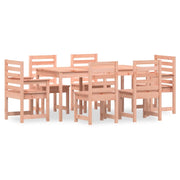 Set da pranzo da esterno/mobili da giardino in abete Douglas massello da 7 pezzi 02_0014355