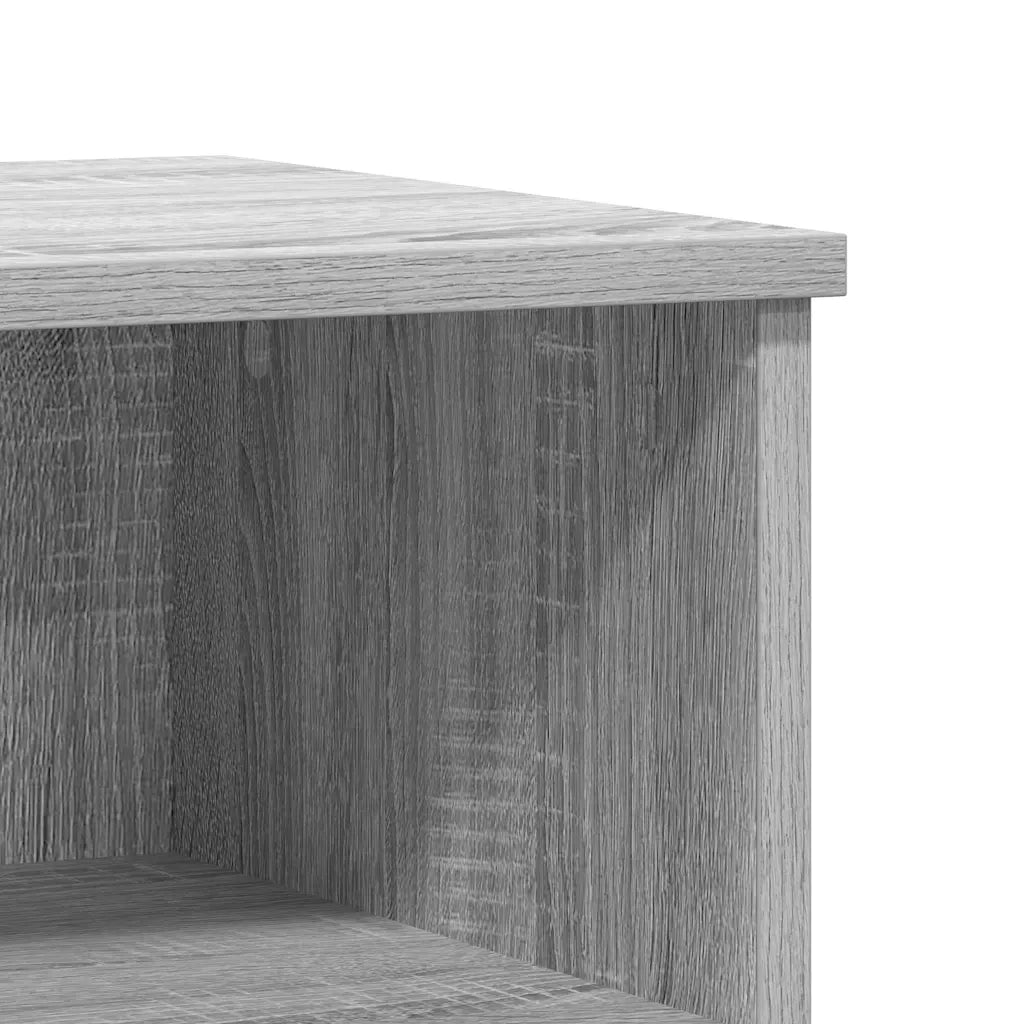 Comodini 2pz Grigio Sonoma 40x35x50 cm in Legno Multistrato 830649