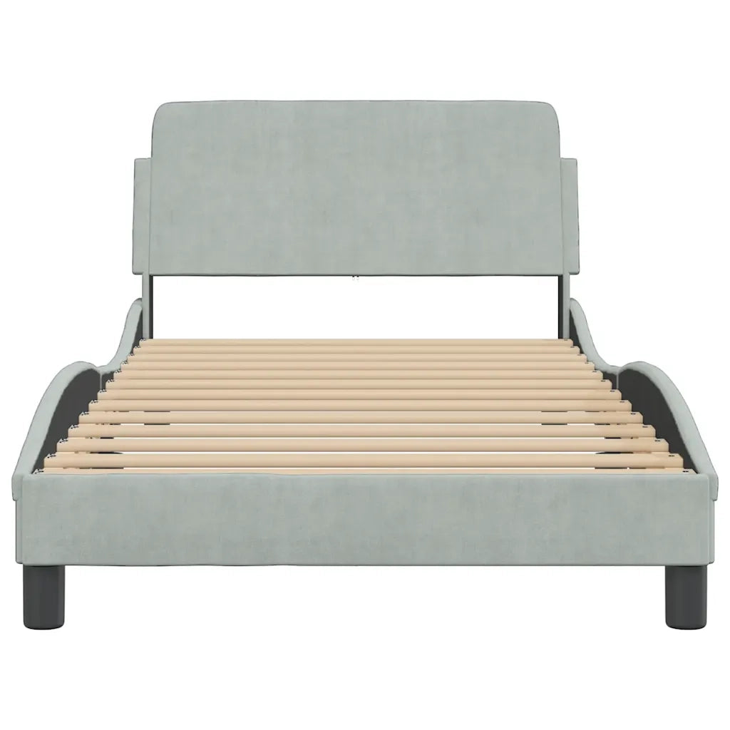 Giroletto Dover Grigio Chiaro 100x190 cm in Velluto 373267