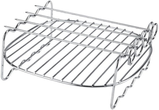 Piastra di supporto per griglia in acciaio inossidabile a doppia lastra - Antiscivolo - Resistente all'acqua calda della lavastoviglie - Ideale per forno a convezione - Griglia per forno