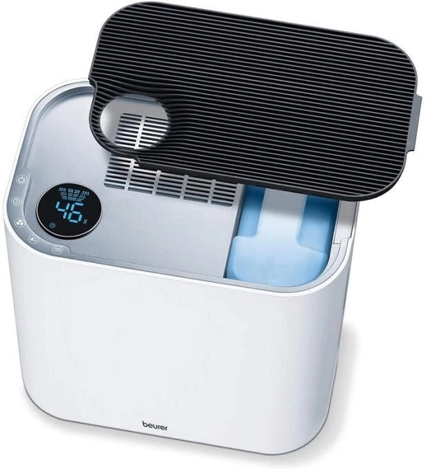 Beurer LR 330 Purificatore d'aria Filtro HEPA Capacita' 4,6 Litri CADR 200 m3 Copertura 35 m2 3 livelli di potenza Timer Modalita' notte