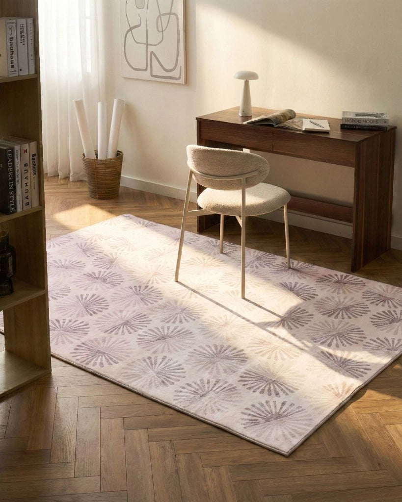Tappeto passatoia dal motivo astratto Fondo antiscivolo Beige chiaro 160 x 230 cm Catak