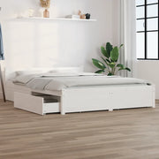 Giroletto con Cassetti-Struttura Letto con contenitore Bianco 140x200 cm 928232