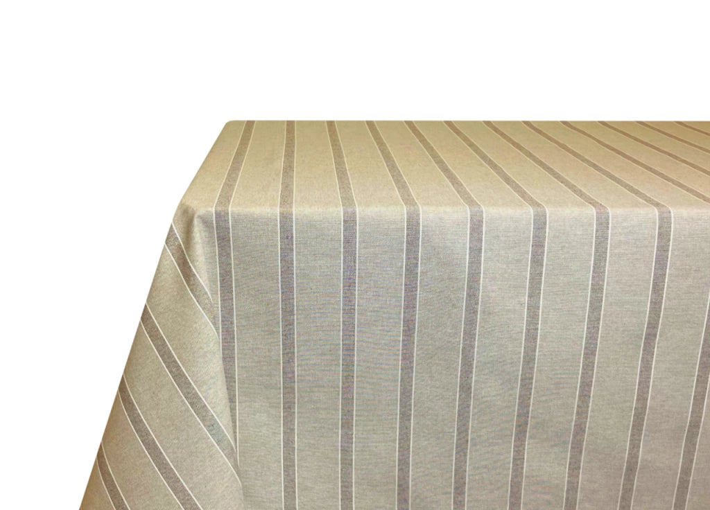 Tovaglia Per Salotto Cucina In Miros Misto Cotone Made In Italy California RP - 140x140 - Beige
