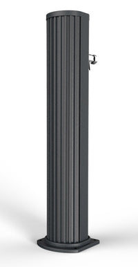 Fontana Lavapiedi da Giardino con Rubinetto Temporizzato Arkema Jolly Grigio Antracite