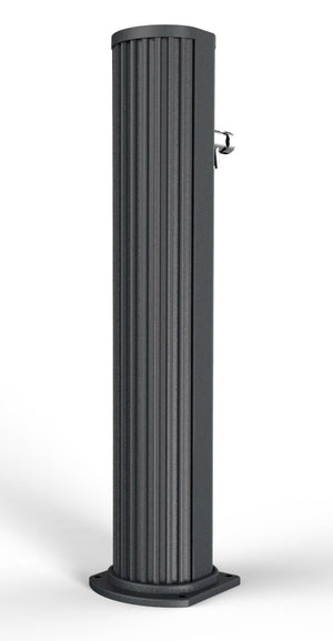 Fontana Lavapiedi da Giardino con Rubinetto Temporizzato Arkema Jolly Grigio Antracite