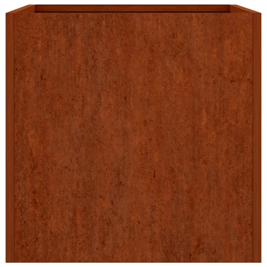 Fioriera | Cassetta per fiori | Vaso 62x47x46 cm Acciaio Corten