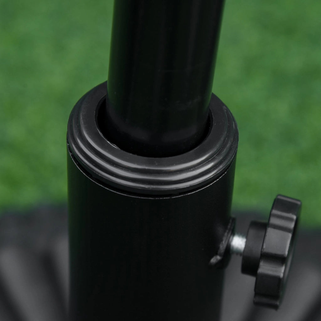 Base per Ombrellone da Giardino Ø49 cm 15 Kg in Plastica Nero