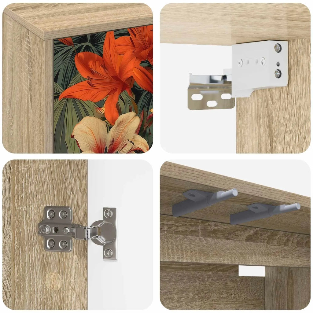 Mobile TV da Parete GENNEP 69 x 33 x 40 cm Rovere Sonoma 8007121