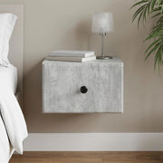 Mobiletto da notte a muro Grigio Cemento 34,5 x 33 x 20 cm 899111