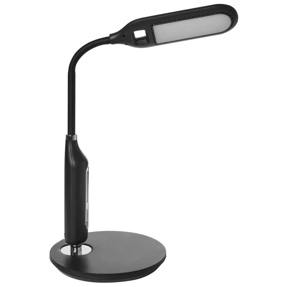 Lampada da ufficio LED nera materiale sintetico braccio regolabile 38 cm soggiorno ufficio cameretta