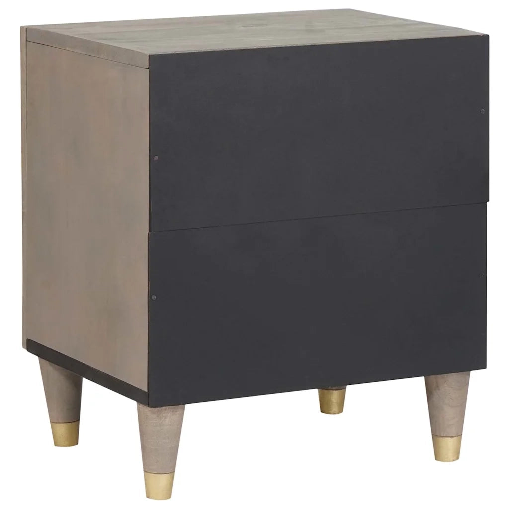 Comodino con porta Grigio 40 x 33 x 46 cm 4018768