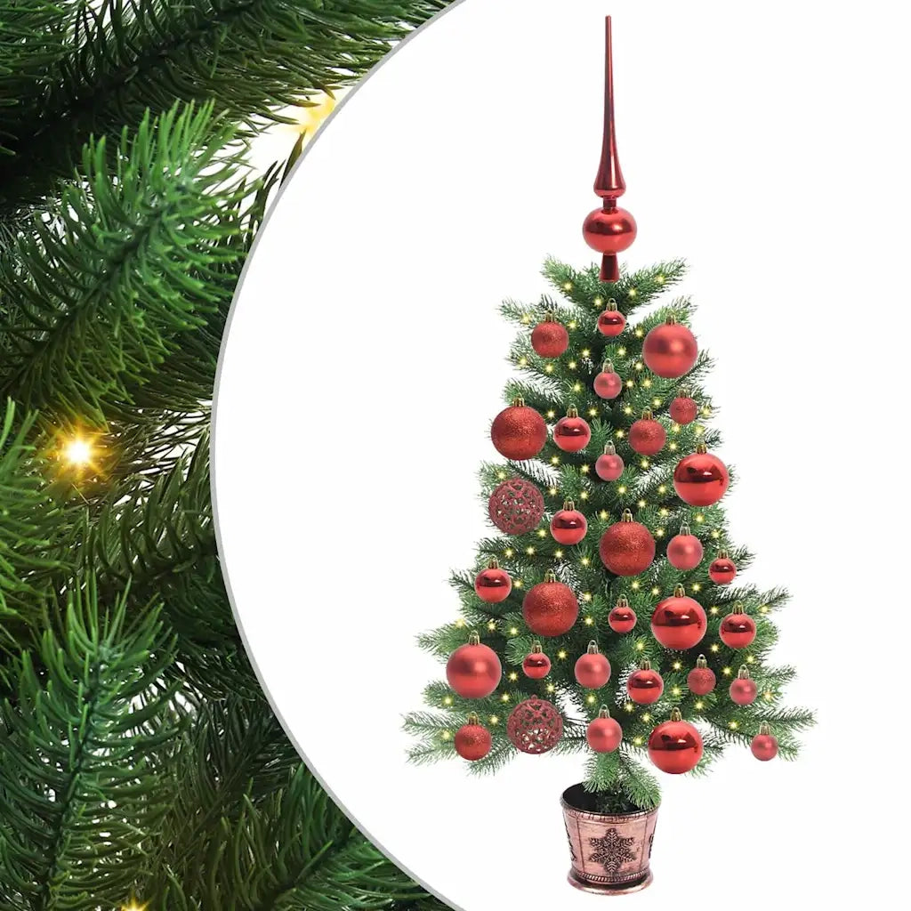 Albero di Natale con 150 LED con supporto Verde 90 cm PE 3396300