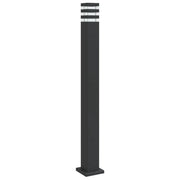 Lampada da terra per esterno 110 cm alluminio nero 02_0042506