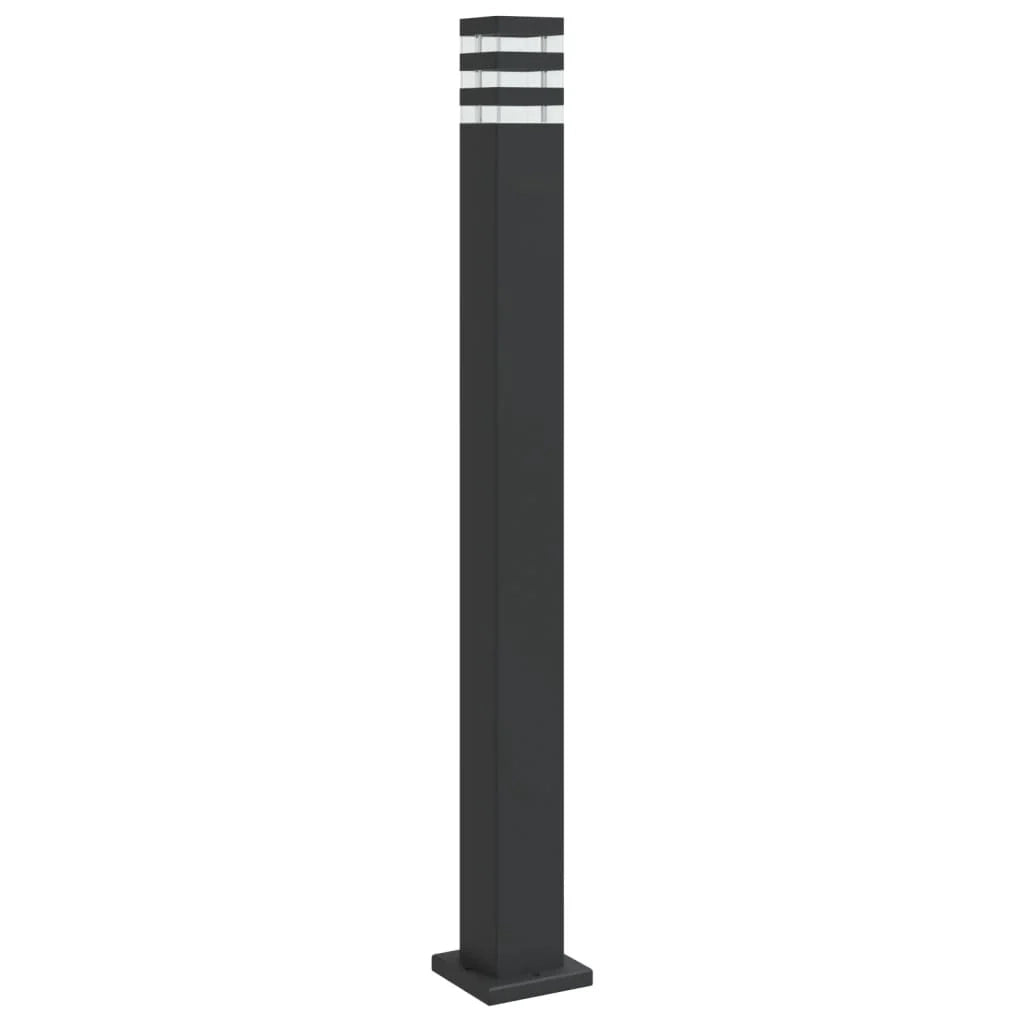 Lampada da terra per esterno 110 cm alluminio nero 02_0042506